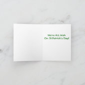 ST. PATRICK DAG KAART/IRISH BLESSING/ KAART (Binnen)