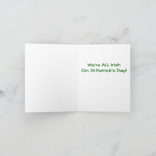 ST. PATRICK DAG KAART/IRISH BLESSING/ KAART (Binnen)