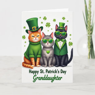 St. Patrick Dag Kat Kleindochter Kaart