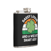 St. Patrick Dag Sassy Lassie Grappige Shamrock Ier Heupfles (Rechts)