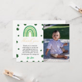 St Patrick dag Shamrock Verjaardag Dank u kaart (Voorkant / Achterkant in situ)