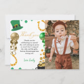 St Patrick dag Shamrock Verjaardag Dank u Kaart (Voorkant)