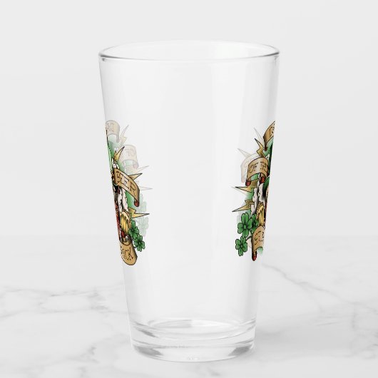 St. Patrick, Dag van de Beer, Skull, Leprechaun, Glas (Links)