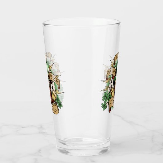 St. Patrick, Dag van de Beer, Skull, Leprechaun, Glas (Rechts)