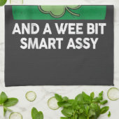 St. Patrick Dag Vrolijke Meid Grappige Shamrock Ie Theedoek (Gevouwen)