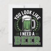 St. Patrick Dagen Pub Bier Humor Feestdagenkaart (Voorkant)