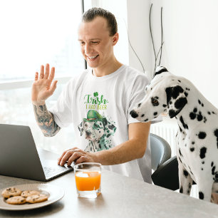 St Patrick Dalmatische hond Grappig Iers Ik had bi T-shirt