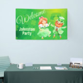 St. Patrick Dancing Leprechaun Welcome Banner (Beurs)