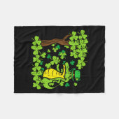 St Patrick Day Alligator Shamrock Saint Pattys Man Fleece Deken (Voorkant (Horizontaal))