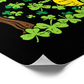 St Patrick Day Alligator Shamrock Saint Pattys Man Poster (Hoek)