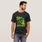 St Patrick Day Alligator Shamrock Saint Pattys Man T-shirt (Voorkant volledig)