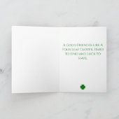 St. Patrick Day Card met vier lefklaver Kaart (Binnen)