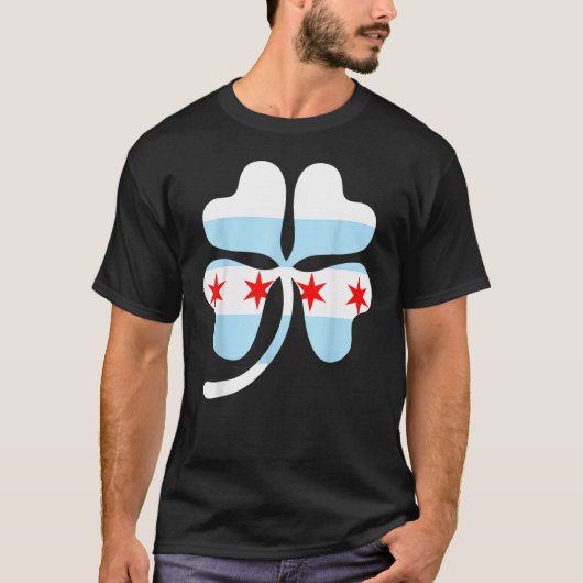 St Patrick Day  Chicago Shamrock Flag voor mij T-shirt (Voorkant)