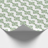 St. Patrick Day Clovers Shamrocks Irish Green Cadeaupapier (Hoek)