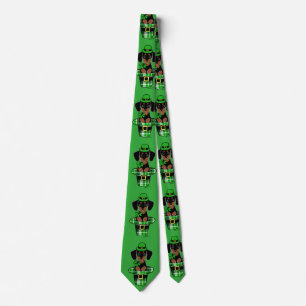 St. Patrick Day Dachshund Cartoon 4 Stropdas