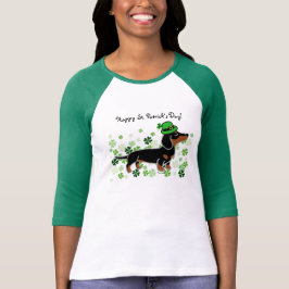 St. Patrick Day Dachshund Cartoon 5 T-shirt