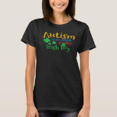St Patrick Day Four Leaf C Leprechaun Autism Aware T-shirt (Voorkant)