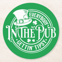 St. Patrick Day - Grappige Tipsy Tavern Onderzette