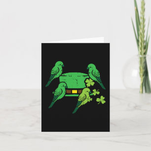 St Patrick Day Hoed Vogels Saint Paddys Kardinaal  Kaart