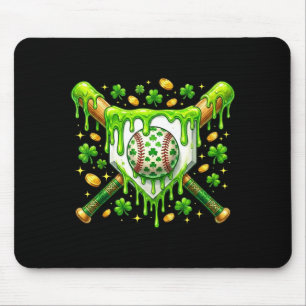St Patrick Day Honkbal Drip Ijs Honkbal Ho Muismat