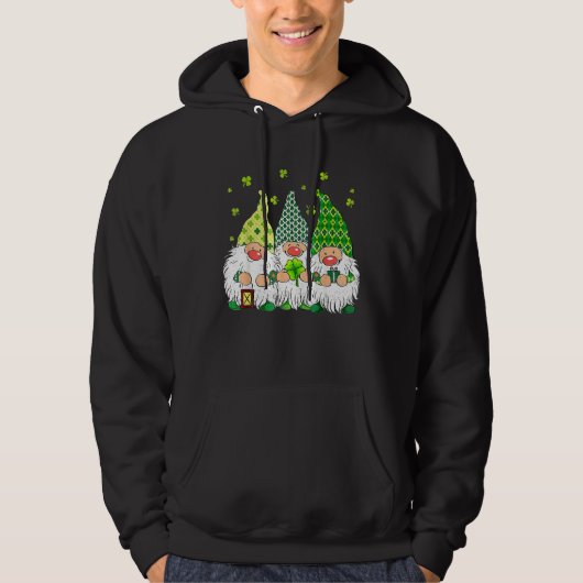 St. Patrick Day Irish Gnomes Leprechauns Funky St  Hoodie (Voorkant)
