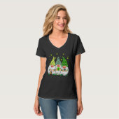 St. Patrick Day Irish Gnomes Leprechauns Funky St  T-shirt (Voorkant volledig)