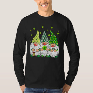 St. Patrick Day Irish Gnomes Leprechauns Funky St  T-shirt