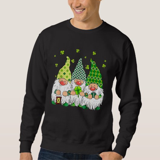 St. Patrick Day Irish Gnomes Leprechauns Funky St  Trui (Voorkant)
