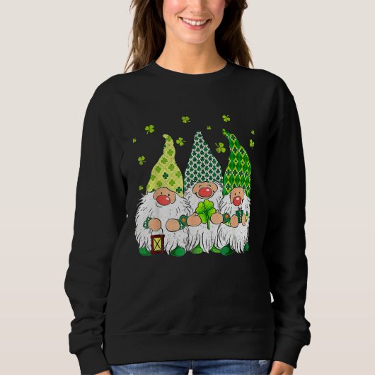 St. Patrick Day Irish Gnomes Leprechauns Funky St  Trui (Voorkant)
