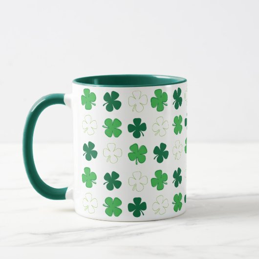 St. Patrick Day Irish Green Shamrocks Mok (Links)
