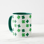 St. Patrick Day Irish Green Shamrocks Mok (Voorkant links)
