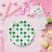 St. Patrick Day Irish Green Shamrocks Papieren Bordje (Feest)