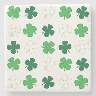 St. Patrick Day Irish Green Shamrocks Stenen Onderzetter