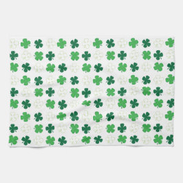 St. Patrick Day Irish Green Shamrocks Theedoek