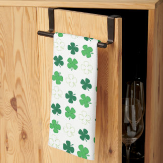 St. Patrick Day Irish Green Shamrocks Theedoek
