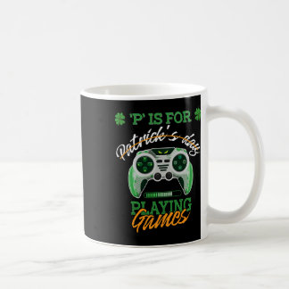 St Patrick Day Irish Kinderen Gamer P is voor het Koffiemok