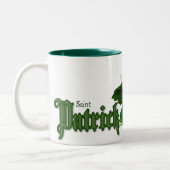 St. Patrick Day Irish Prayer Religious Tweekleurige Koffiemok (Links)