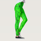 St. Patrick Day Irish Shamrock Clovers Green Leggings (Rechts)