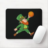 St Patrick Day Leprechaun Basketball Lucky Boys G Muismat (Met muis)