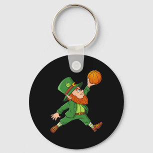 St Patrick Day Leprechaun Basketball Lucky Boys G Sleutelhanger