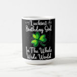 St Patrick Day Lucky Shamrock Clover Happy Birthd Koffiemok<br><div class="desc">Saint Patricks Day Lucky Shamrock Clover Happy Birthday</div>