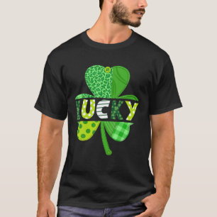 St Patrick Day Lucky Shamrock Clover Irish Holiday T-shirt