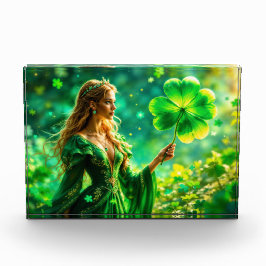 St Patrick Day mystieke prinses klaver magie Fotoblokken