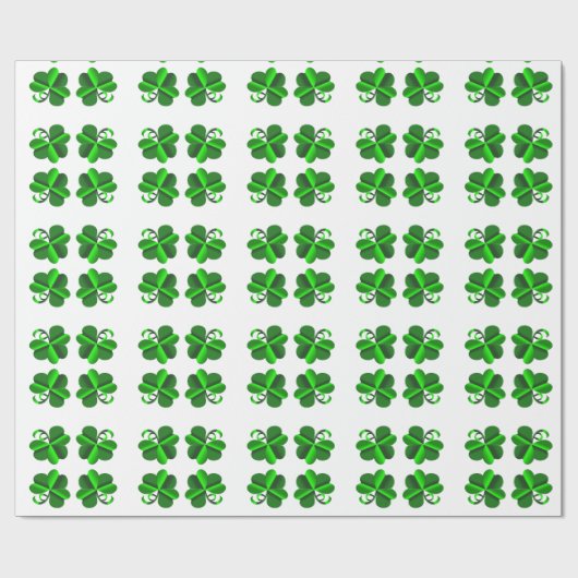 St Patrick Day. Omlooppatroon Cadeaupapier (Vlak)
