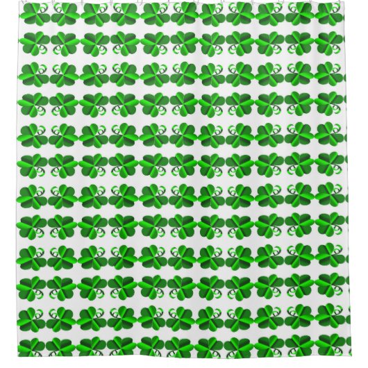 St Patrick Day. Omlooppatroon Douchegordijn (Voorkant)