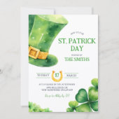 St. Patrick Day Party Invitation Kaart (Voorkant)