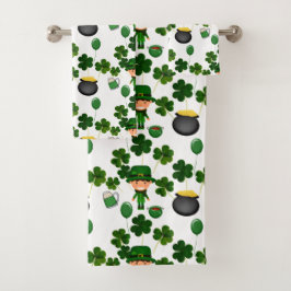St. Patrick Day Pattern Bad Handdoek