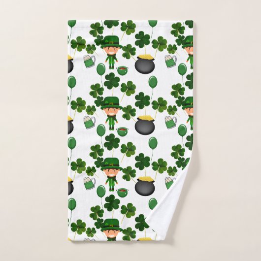St. Patrick Day Pattern Bad Handdoek (Handdoek)