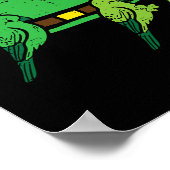 St Patrick Day Pet Birds Saint Paddys Kardinale Ma Poster (Hoek)