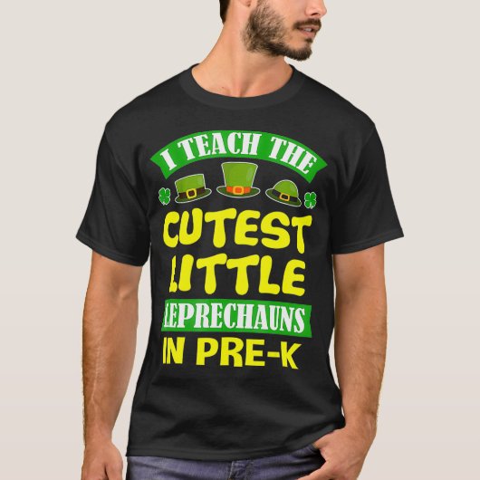 St Patrick Day s Teacher Pre-K Mannen Women School T-shirt (Voorkant)